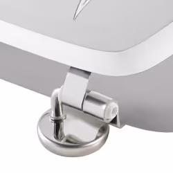 Douceur D'intérieur - Abattant wc mdf charnières métal Amber - Gris