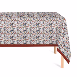 Atelier Du Coton - Nappe rectangulaire 150x250 cm Warmy - Rouge