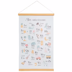 Pour une décoration qui fera des envieux tout en s'instruisant, voici le joli kakemono bi face avec d'un côté une table de mu ...
