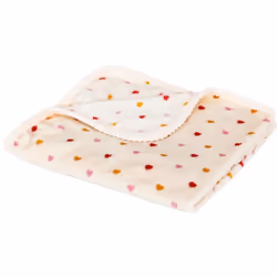 Découvrez le superbe plaid Amour pour enfant de dimension 75x100cm. Tout doux en flanelle 100% polyester il tiendra vos petit ...