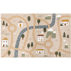 Atmosphera - Tapis pour enfant route 100x150cm coton