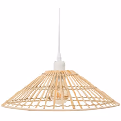 Changez radicalement votre intérieur avec cette très belle suspension cône en bambou naturel . Son design très aérien et sa n ...