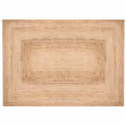 Magnifique très grand tapis de dimensions 160x230cm en jute pour le salon ou la salle à manger. Du style bohème, jusque sur v ...