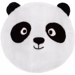 Quoi de plus adorable qu'un panda! Ce magnifique tapis rond diamètre 100cm fera craquer vos enfants et apportera un espace to ...