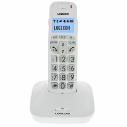 Logicom CONFORT 150, Téléphone DECT, 22 entrées, Blanc