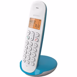 Logicom Téléphone fixe DECT ILOA 150 SOLO Turquoise