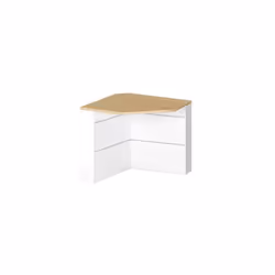Une banque d'accueil conçue pour le confort de l'utilisateur et du client. Panneau de particules mélaminés épaisseur 25 mm re ...