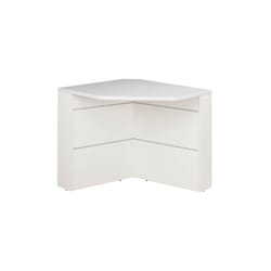 Banque d'accueil d'angle pour personne à mobilité réduite l 83 x h 74 cm - Sunday - gris