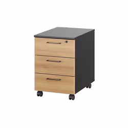 Le caisson mobile Jazz est le mobilier de rangement complémentaire idéal pour ranger vos dossiers et accessoires. Caisson mob ...