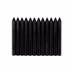 Perel - Defi - craie grasse - noire - 12 pcs