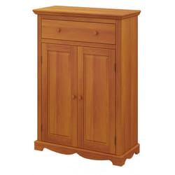 Buffet Le Parisien Charme Pin Miel 2 Portes 1 Tiroir - L 94 x l 42 x H 134 cm