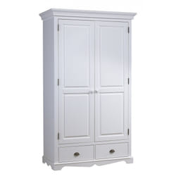 Beaux meubles pas chers 40202 placard et armoire de chambre à coucher 4 étagères 2 portes(s) Blanc