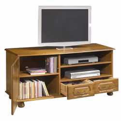 Beaux meubles pas chers 5639AR Support TV et centre de divertissement 2 tiroir(s) 2 étagères - Vue supplémentaire 2