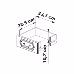 Beaux meubles pas chers 5675AR Commode - Vue supplémentaire 3