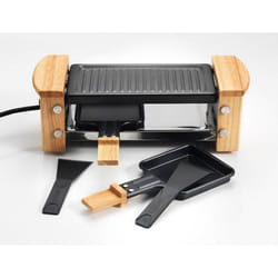 KitchenChef KCWOOD.2 raclette 2 personne(s) 350 W Noir, Bois