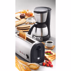 KitchenChef KST17SS grille-pain 6 2 part(s) 1000 W Noir, Acier inoxydable