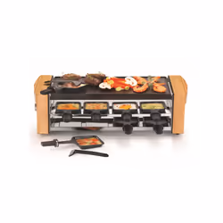 KitchenChef KC.WOOD-LUX8 raclette 8 personne(s) 1200 W Noir, Bois - Vue supplémentaire 2