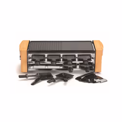 KitchenChef KC.WOOD-LUX8 raclette 8 personne(s) 1200 W Noir, Bois - Vue supplémentaire 3