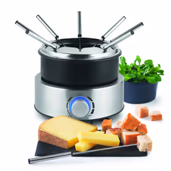 KitchenChef KS.FOND8800IX service à fondue 1,8 L Noir, Acier inoxydable 8 personne(s) - Vue supplémentaire 2
