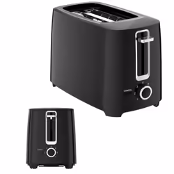 KitchenChef KS.TOASTblack2T, 2 part(s), Noir, Niveau, 700 W, 135 mm, 257 mm