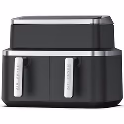 KitchenChef KCPFR84-AIRDUO, Friteuse d’air chaud, 8,4 L, 80 °C, 200 °C, 60 min, Double