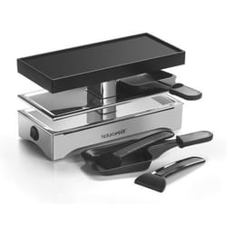 KitchenChef RAC.INDUS-2-NATURAMIX raclette 2 personne(s) 440 W Noir, Acier inoxydable