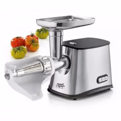 KitchenChef NS HA8PTKL hachoir 1200 W Noir, Acier inoxydable