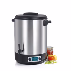 KitchenChef KCPST45XXL stérilisateur vapeur et autoclave 2500 W Générateur de vapeur de désinfection Noir, Acier inoxydable 45 L