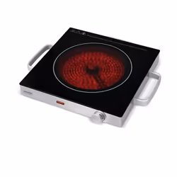 KitchenAid KCP-PV2000, Noir, Acier inoxydable, Comptoir, 28 cm, Céramique, Verre, 1 zone(s)