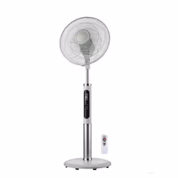 KitchenChef VLP.MAJESTIC, Ventilateur à lame domestique, Noir, Gris, Argent, Blanc, Sol, 61 dB, 50,4 m³/h, Boutons