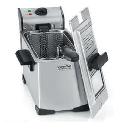KitchenChef KCPFR35X friteuse Unique 3,5 L Autonome 2000 W Acier inoxydable