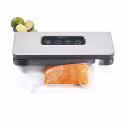 KitchenChef KSSV60 appareil à emballage sous vide 0,8 mbar Noir, Acier inoxydable