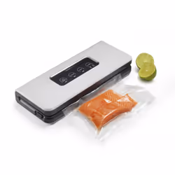 KitchenChef KSSV60 appareil à emballage sous vide 0,8 mbar Noir, Acier inoxydable