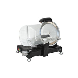 KitchenChef KCPTR250N trancheuse Electrique 140 W Aluminium, Noir Aluminium