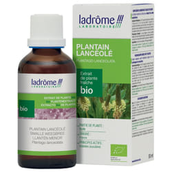 Ladrôme Extrait de Plante Fraîche Bio Plantain Lancéolé 50 ml