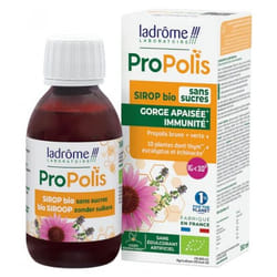 Ladrôme Propolis Sirop Gorge Apaisée Immunité Sans Sucres Bio 150 ml