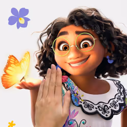 Sticker Géant Disney Encanto Mirabel et alphabet pour tête de lit repositionnable 91 x 43 cm Lève-toi et brille ! avec ce sti ...