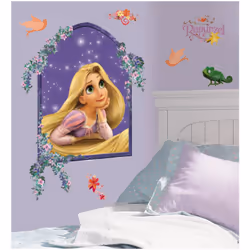 Stickers Princesse Raiponce Disney - Portrait Collection : 100% licence Princesse Raiponce Décorez la chambre Princesse de vo ...