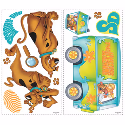 Stickers repositionnables - Scooby-Doo - 18 cm x 10 cm Retrouvez cet ensemble de stickers muraux à coller, sous licence offic ...