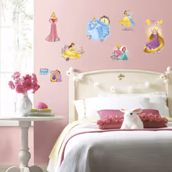 Stickers Scintillants Princesses Disney - Thème : Friendship licence Officielle Disney Princesse : Cendrillon, Raiponce, Auro ...