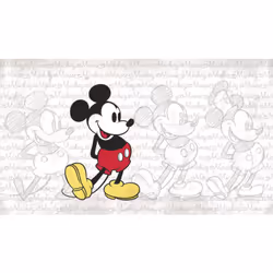 Papier peint Panoramique Encollé Mickey Classic Disney 320X182 CM Le papier peint encollé vous simplifie la vie ! Pose facile ...