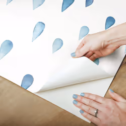 Papier peint auto-adhésif - Gouttes d'eau - 5.75 m x 45 cm Retrouvez ce rouleau de papier peint auto-adhésif. Ce papier peint ...