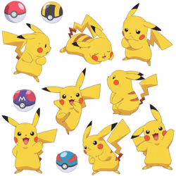 Stickers repositionnables Pokemon Pikachu 22,9CM X 44,1CM Notre Sticker Pikachu est un booster de style pour la chambre de vo ...