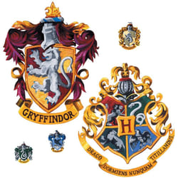 Roommates - Sticker geant repositionnable Blasons Griffondor et Poudlard Harry Potter 45,7CM x 101,6CM