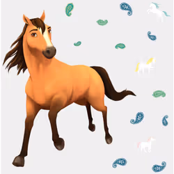 Stickers repositionnables Spirit : Au Galop en toute Liberté - Lucky Retrouvez cet ensemble de stickers muraux à coller, sous ...
