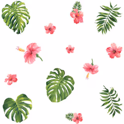 Stickers - Tropical Hibiscus - Hauteur 92.71 cm Retrouvez cet ensemble de stickers muraux à coller. Ces stickers sont parfait ...