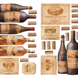 Stickers - Bouteilles De Vins - Hauteur 45,7 cm Retrouvez cet ensemble de stickers muraux à coller. Ces stickers sont parfait ...