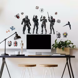 Stickers repositionnables Star Wars série Bad Batch personnages Exploitez vos pouvoirs avec ces stickers muraux sous licence ...