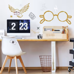 Sticker mural géant Lunettes Harry Potter et stickers complémentaires Exploitez vos pouvoirs avec ces stickers muraux sous li ...