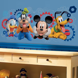 Sticker géant Mickey Mouse et ses Amis Disney - Coloris : Multicolores Collection 100% licence officielle Disney Mickey Mouse ...